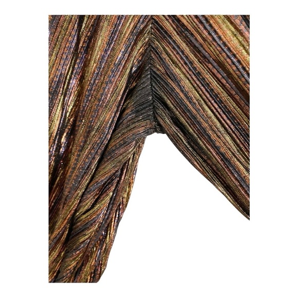 Ramy Brook Vinci Mini Dress Long Sleeve In Multicolor Metallic Size Medium - Picture 10 of 12